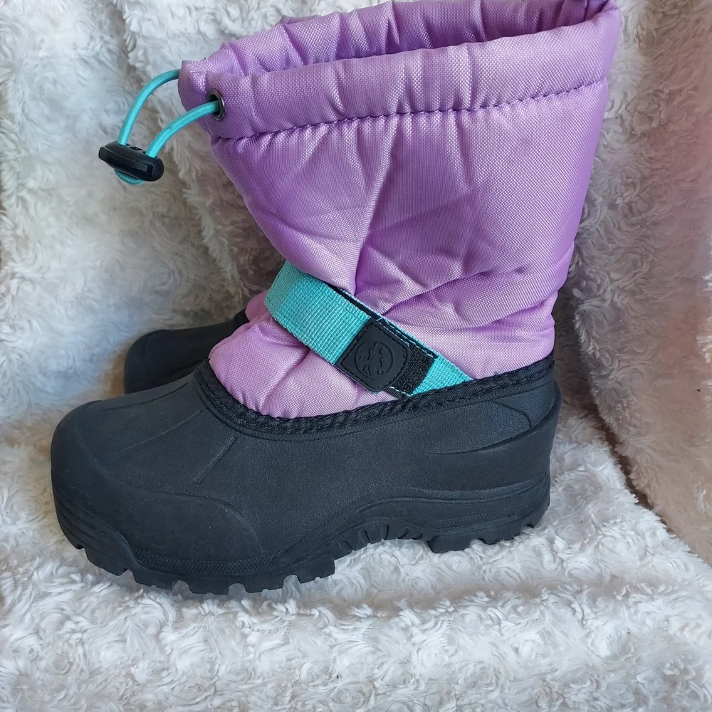 Northside Frosty Lavender & Black 3M Thinsulate Winter Snow Boots Sz 1 Outdoor